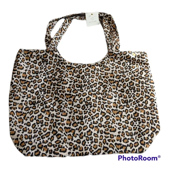 ⚡ LAST ONE⚡XL Leopard Print Shoulder Tote Bag - Picture 3 of 10